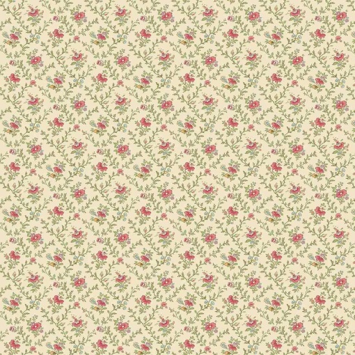 Tecido MAKOWER Ayla Lattice Rose 1x1,12m