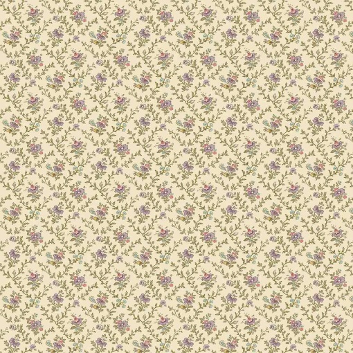 Tecido MAKOWER Ayla Lattice Violets 1x1,12m
