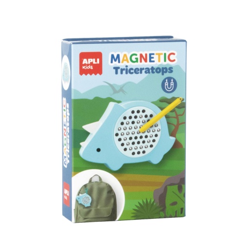 Mini pizarra magnética con bolígrafo - Dinosaurios Magnéticos Triceratops