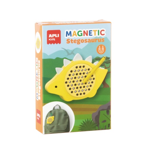 Mini pizarra magnética con bolígrafo - Dinosaurios Magnéticos Estegosaurio