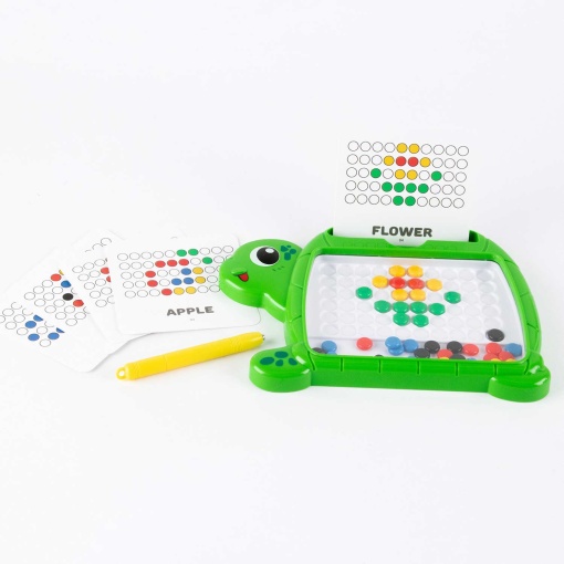 Mini quadro magnético com caneta APLI KIDS Magnetic Dots tartaruga