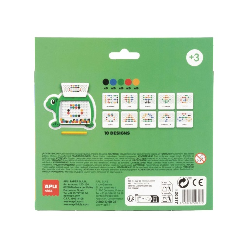 Mini quadro magnético com caneta APLI KIDS Magnetic Dots tartaruga