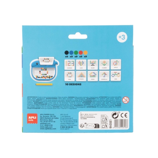 Mini quadro magnético com caneta APLI KIDS Magnetic Dots baleia