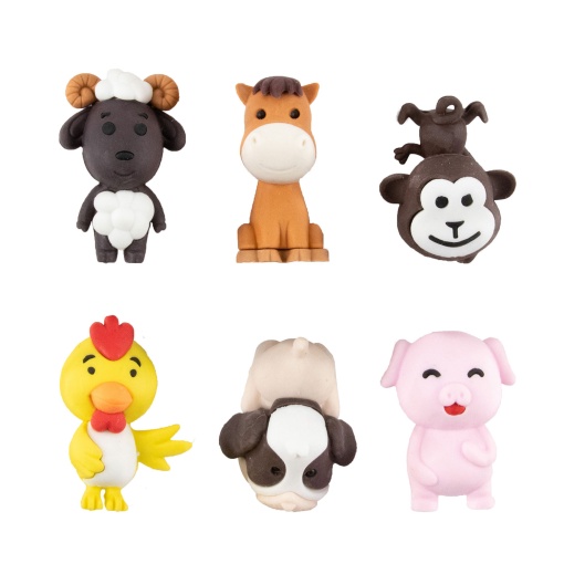 APLI KIDS animal puzzle erasers (6 units)