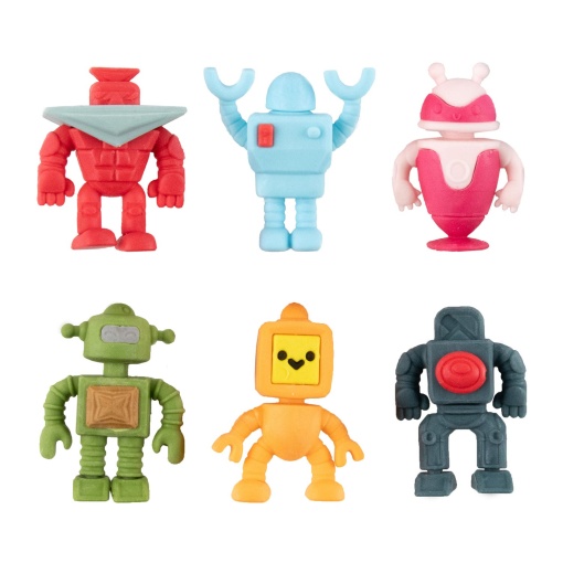 APLI KIDS robot puzzle erasers (6 units)