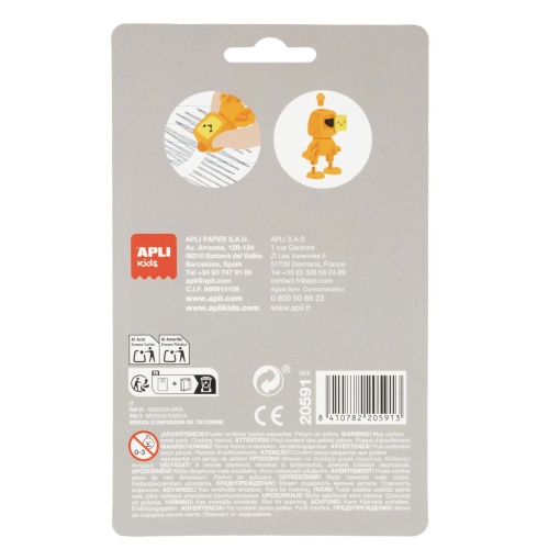 APLI KIDS robot puzzle erasers (6 units)