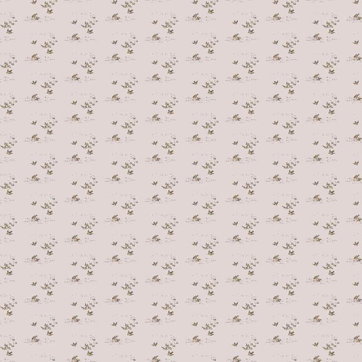 Tecido MAKOWER Ayla birds brown on move 1x1,12m