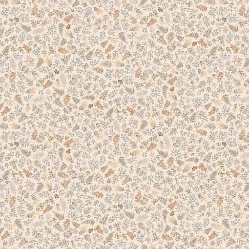 Tecido ANDOVER Little Ones foliage coral 1x1,12m