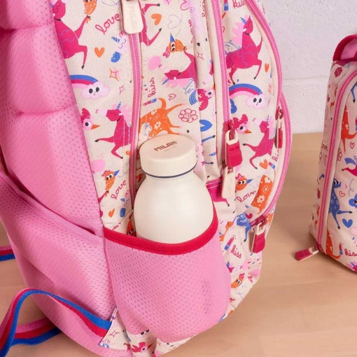 Mochila MILAN Flowicorn 48x34x16cm adaptável a trolley