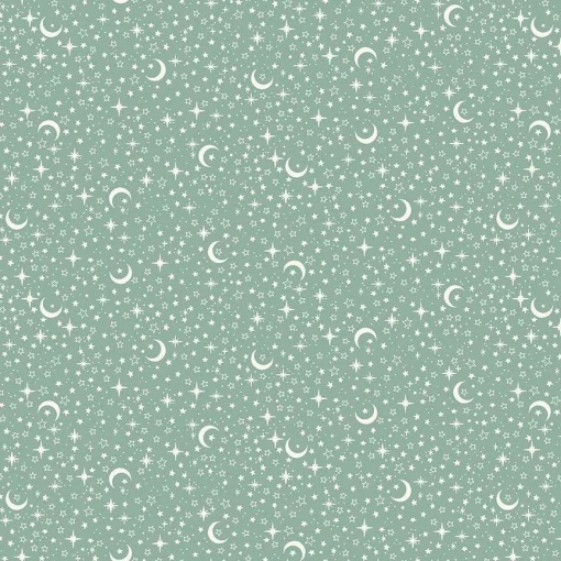 Tecido ANDOVER Little Ones stars teal 1x1,12m