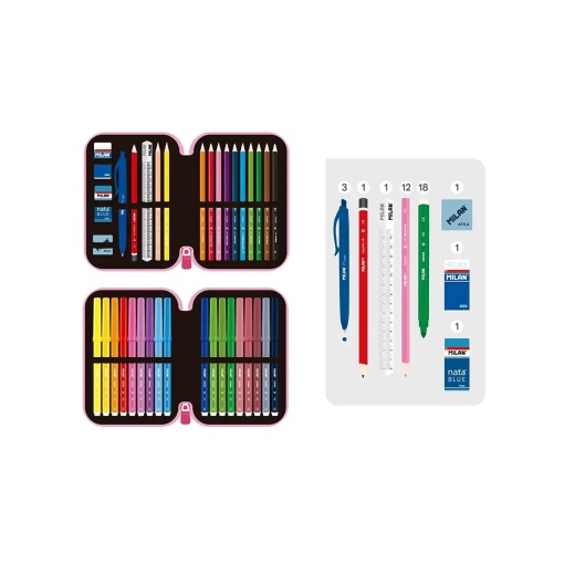 Double case with refill MILAN Flowicorn - 36 pieces