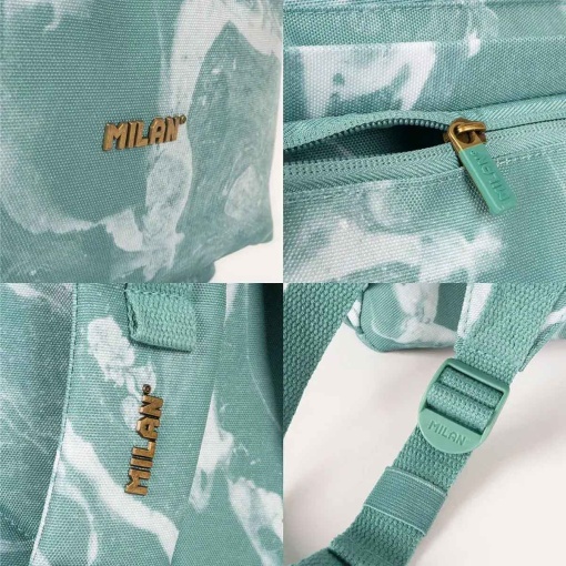 Mochila MILAN verde lava 43x30x20cm adaptable a carro