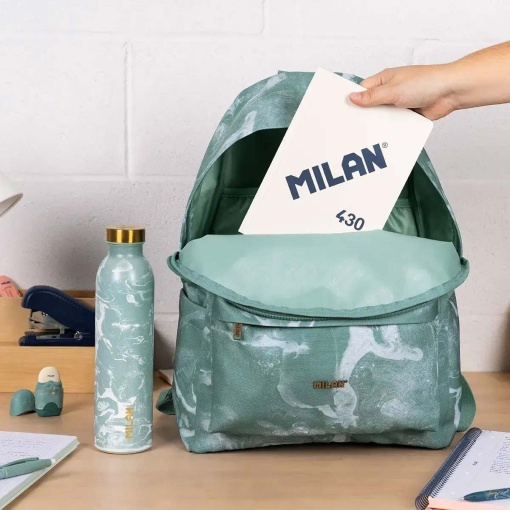 Mochila MILAN verde lava 43x30x20cm adaptable a carro