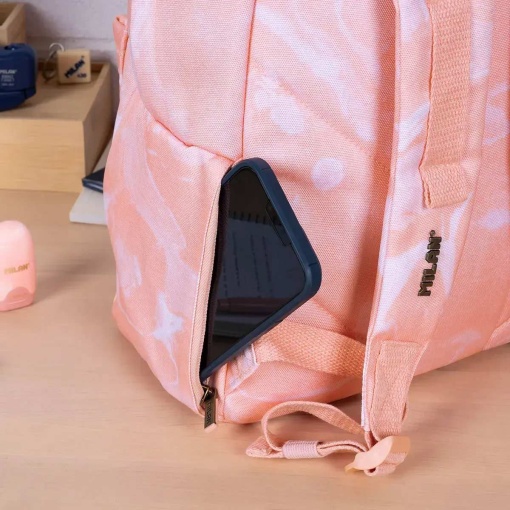 MILAN Lava pink backpack 43x30x20cm adaptable to a trolley