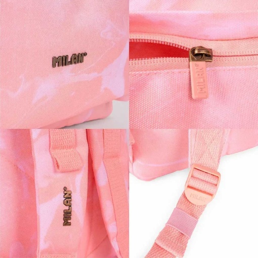 MILAN Lava pink backpack 43x30x20cm adaptable to a trolley