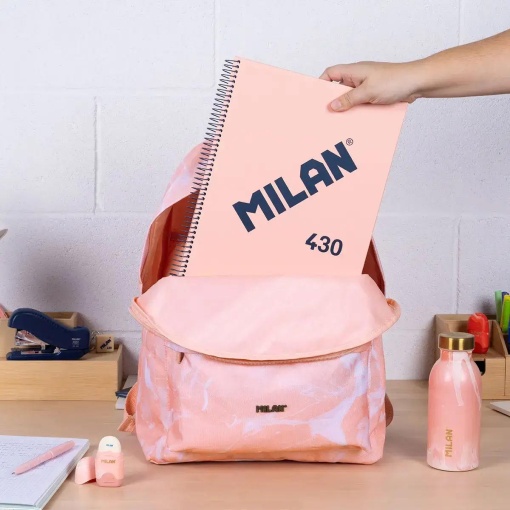 MILAN Lava pink backpack 43x30x20cm adaptable to a trolley