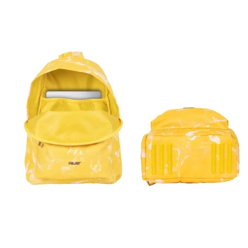 Mochila Milan Lava amarilla, 43x30x20cm, adaptable a carro.