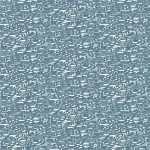 Tecido MAKOWER Driftwood ripples blue 1x1,12m