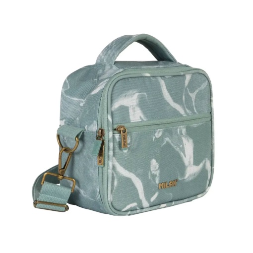 Lancheira térmica MILAN Lava verde 23x20x11cm com 3 caixas herméticas