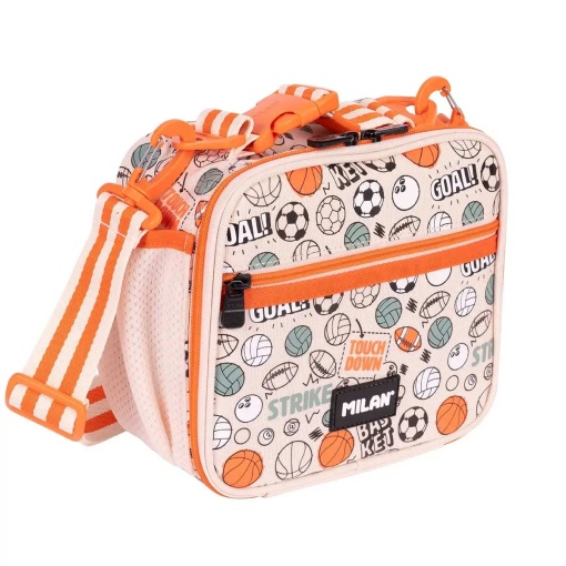 Lancheira térmica MILAN Sports 24x21x11cm com 3 caixas herméticas