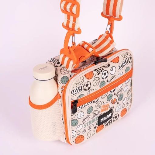 Fiambrera térmica deportiva MILAN Sports 24x21x11cm con 3 recipientes herméticos.