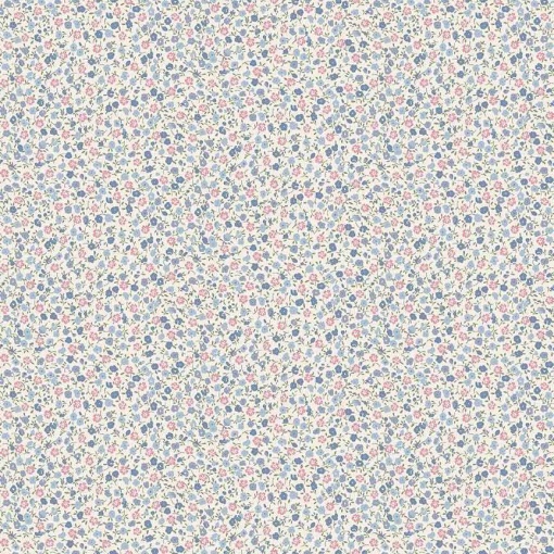 Tecido MAKOWER Petite Fleur ditzie blue 1x1,12m