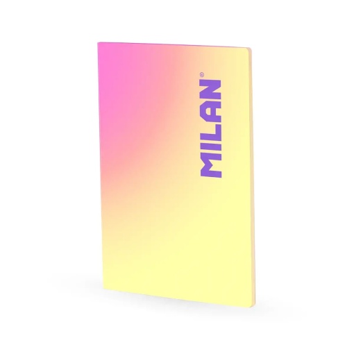 Caderno A4 cosido MILAN Sunset quadriculado amarelo 48 folhas 95g