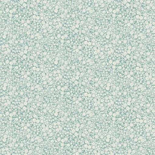 Tecido Makower Petite Fleur Blossom Teal 1x1,12m
