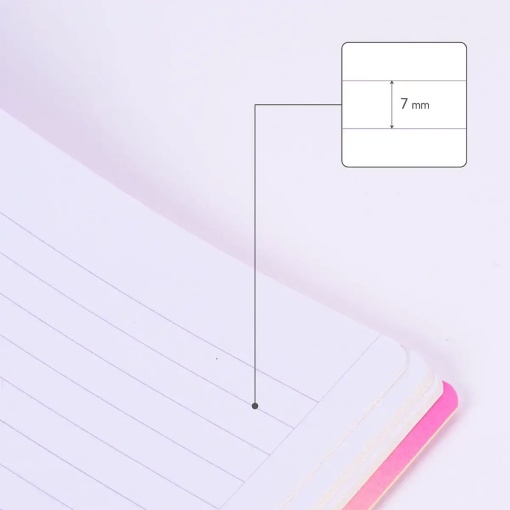 Milan Sunset A4 notebook, lined, yellow, 48 sheets, 95g.