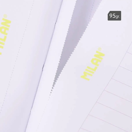 Milan Sunset A4 notebook, lined, yellow, 48 sheets, 95g.