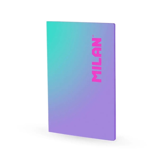 Caderno A4 cosido MILAN Sunset quadriculado lilás 48 folhas 95g