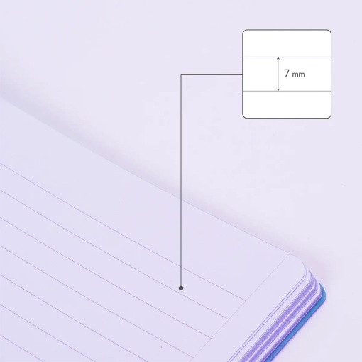 Milan Sunset lined A4 notebook, 48 sheets, 95g paper.