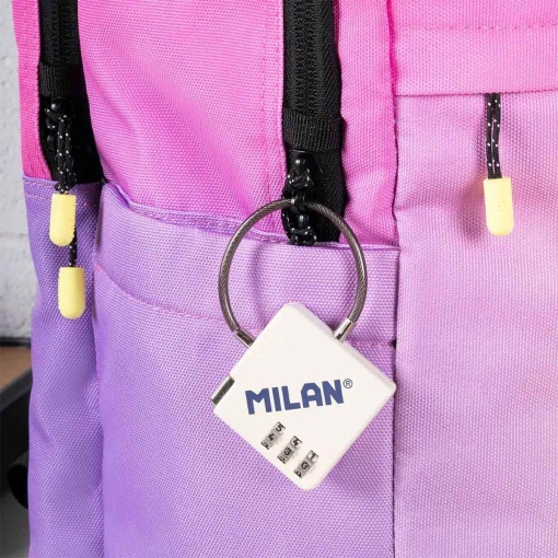 MILAN Sunset pink backpack, 45.5x28x20cm, adaptable to a trolley.