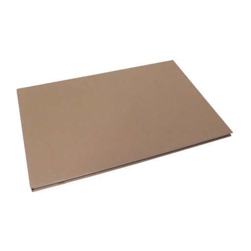 A4 horizontal guest book, 25 sheets, almond color, 253 SIMPLY