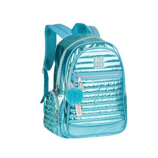 Backpack with 15" laptop bag REBECCA BONBON metallic 44x33x13cm assorted