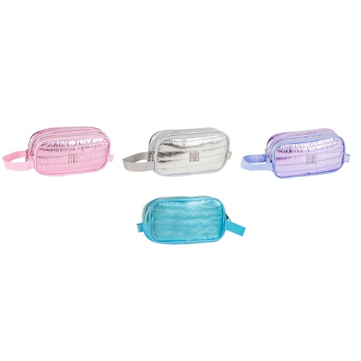 Estojo duplo com pega REBECCA BONBON metálico sortido