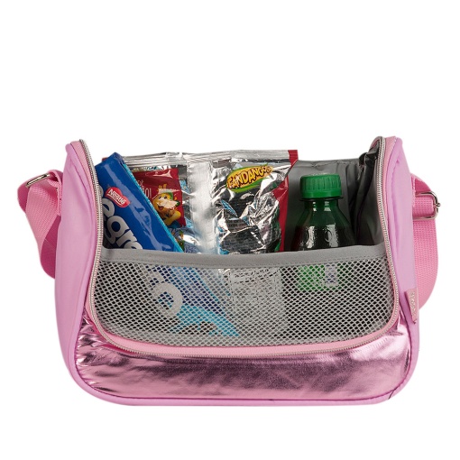 Rebecca Bonbon thermal lunchbox, metallic, 20x24x14cm, assorted.