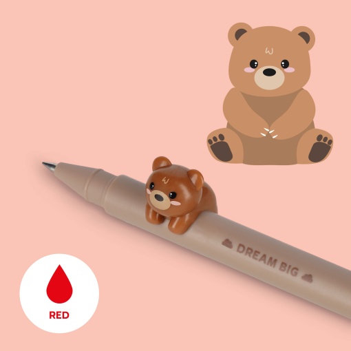 LEGAMI Lovely Friends Teddy Bear "Dream big" gel ballpoint pen