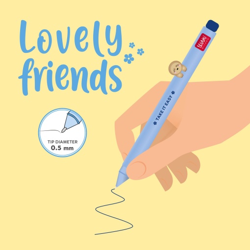 Esferográfica de gel Legami Lovely Friends Sloth "Take It Easy" 5