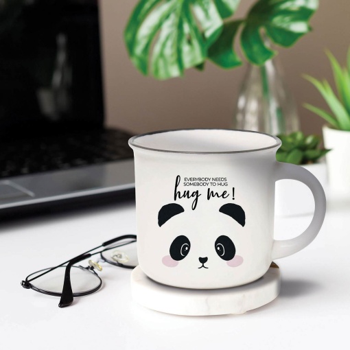 Taza LEGAMI-Puccino Panda "¡Abrázame!" taza de porcelana, 350ml