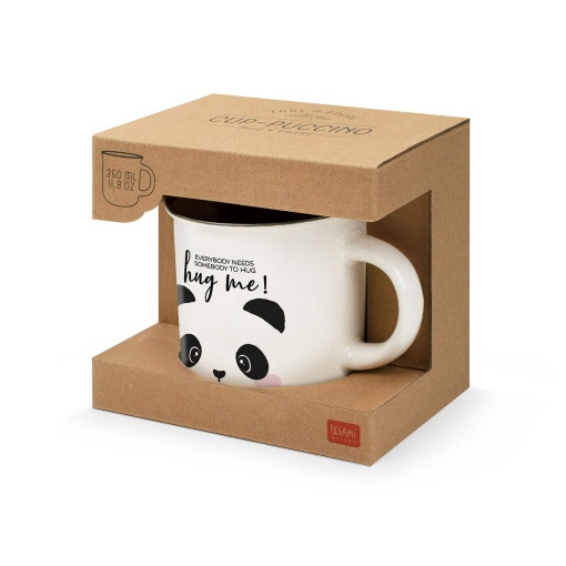 Taza LEGAMI-Puccino Panda "¡Abrázame!" taza de porcelana, 350ml