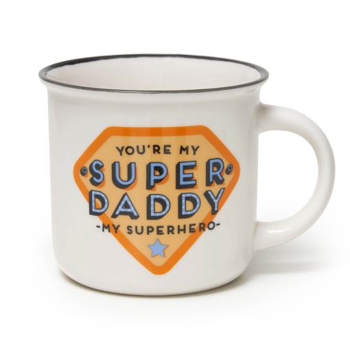 Taza de porcelana LEGAMI Cup-Puccino Super Daddy, 350ml