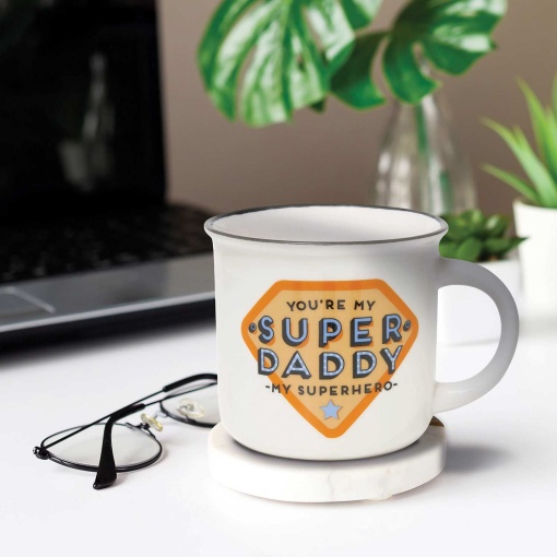 LEGAMI Cup-Puccino Super Daddy porcelain mug, 350ml