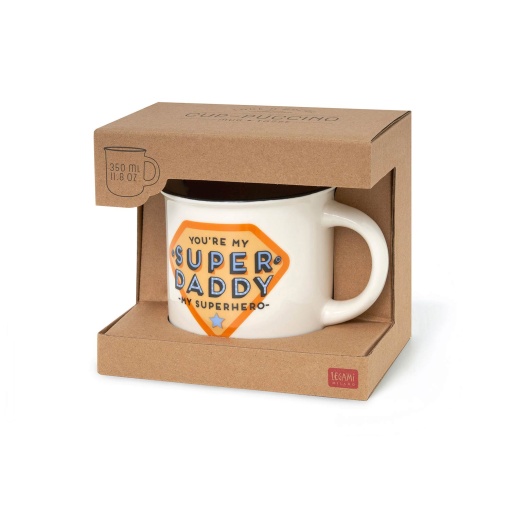 LEGAMI Cup-Puccino Super Daddy porcelain mug, 350ml