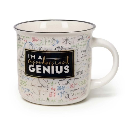 Taza LEGAMI - Puccino Genius "Soy un genio" de porcelana, 350 ml