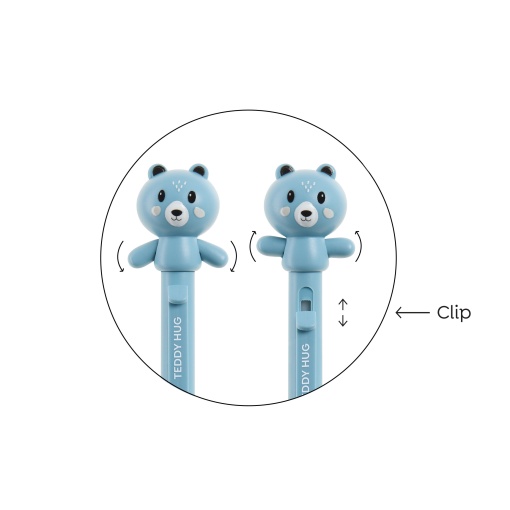 MIQUELRIUS Back2Fun Hug Attack! Bear Gel Pen + 2 Refills