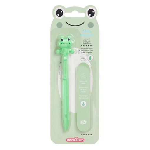 Esferográfica de gel MIQUELRIUS Back2Fun Hug Attack! Rã + 2 recargas