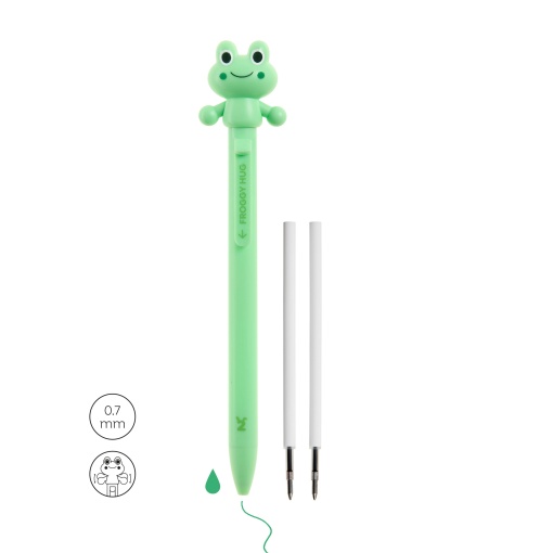 MIQUELRIUS Back2Fun Hug Attack! Frog Gel Pen + 2 Refills