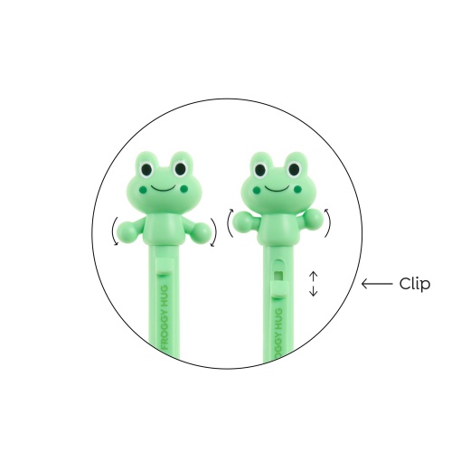 MIQUELRIUS Back2Fun Hug Attack! Frog Gel Pen + 2 Refills