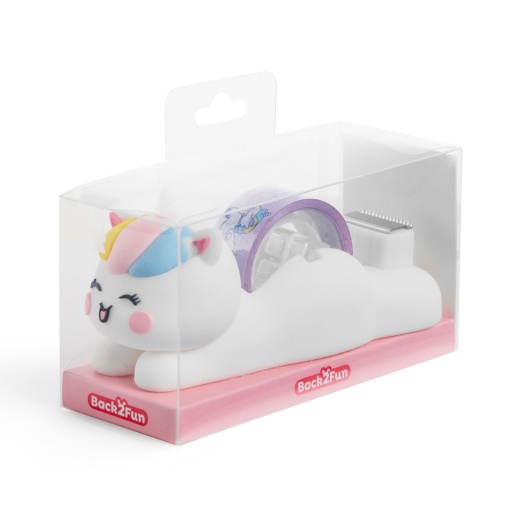 Decorative Washi Tape + Dispenser MIQUELRIUS Back2Fun Tape It Easy Unicorn